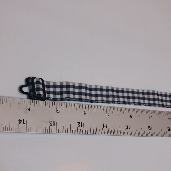 Crewcuts Boys' Patterned Bow Tie NWOT Blue and White Gingham Adjustable Bow Tie - Picture 7 of 7